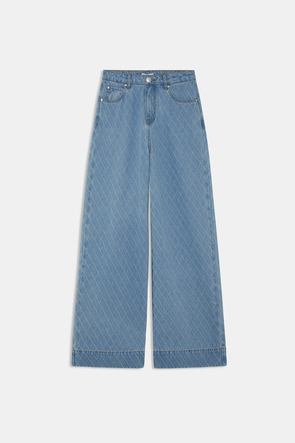 Reino Jean taille haute jacquard - Duckstore_narbonne