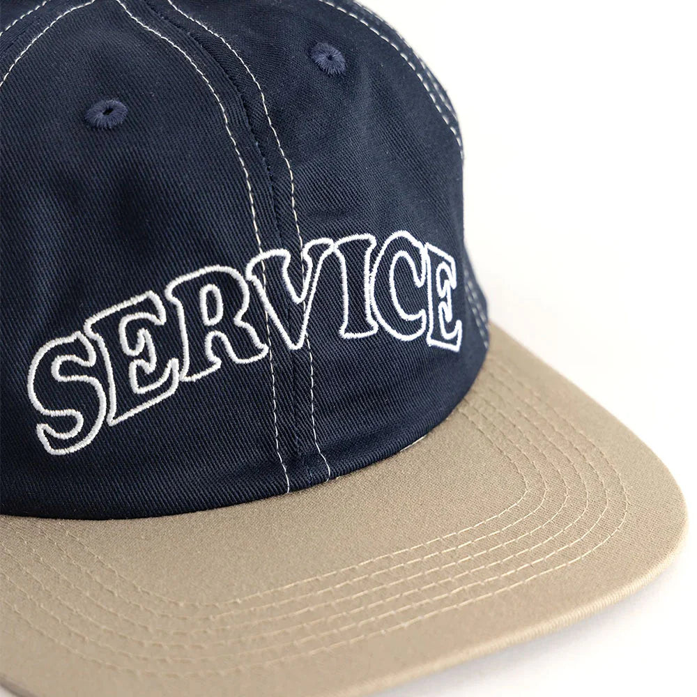 Service Works - Casquette Arch Logo Contrast Stitch - Marine & Kaki - Duckstore_narbonne