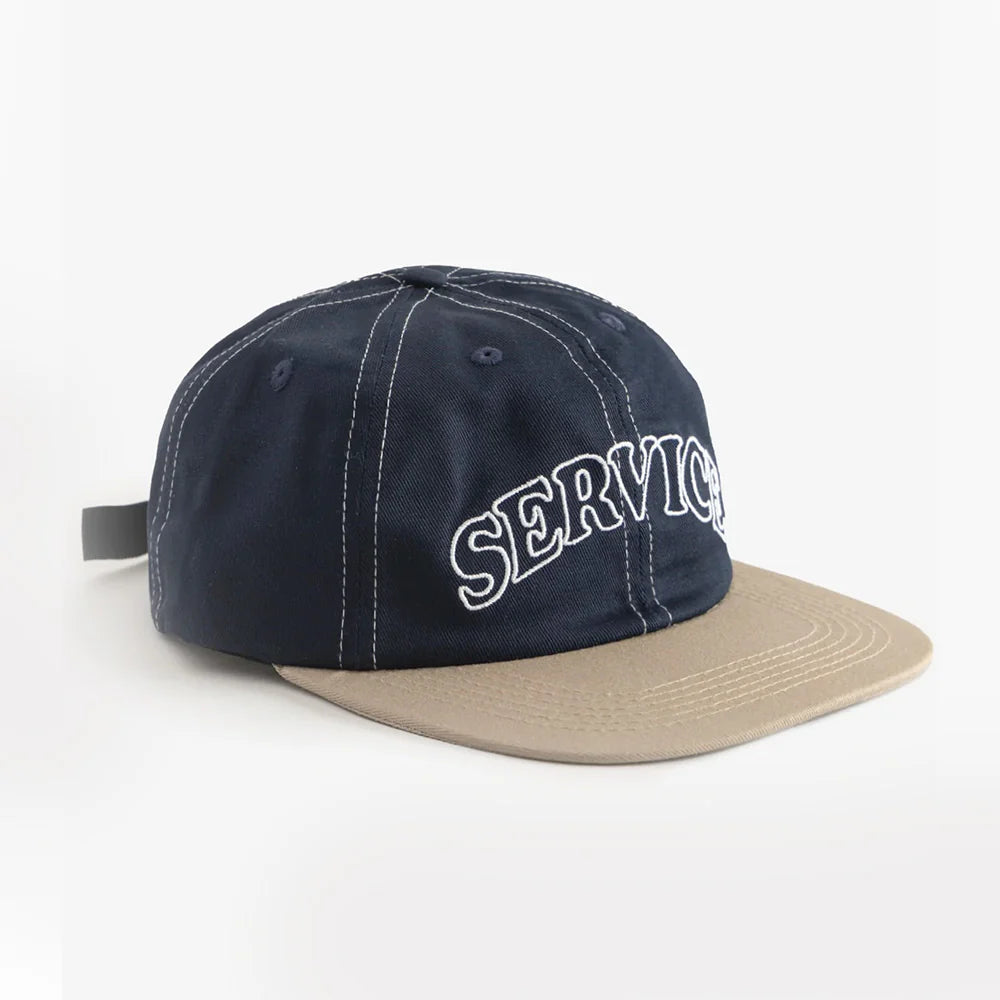 Service Works - Casquette Arch Logo Contrast Stitch - Marine & Kaki - Duckstore_narbonne
