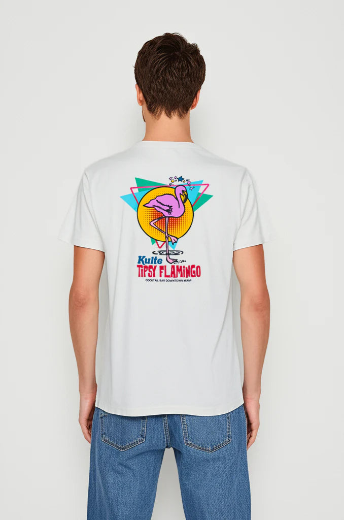 T-SHIRT FLAMINGO OFF WHITE - Duckstore_narbonne