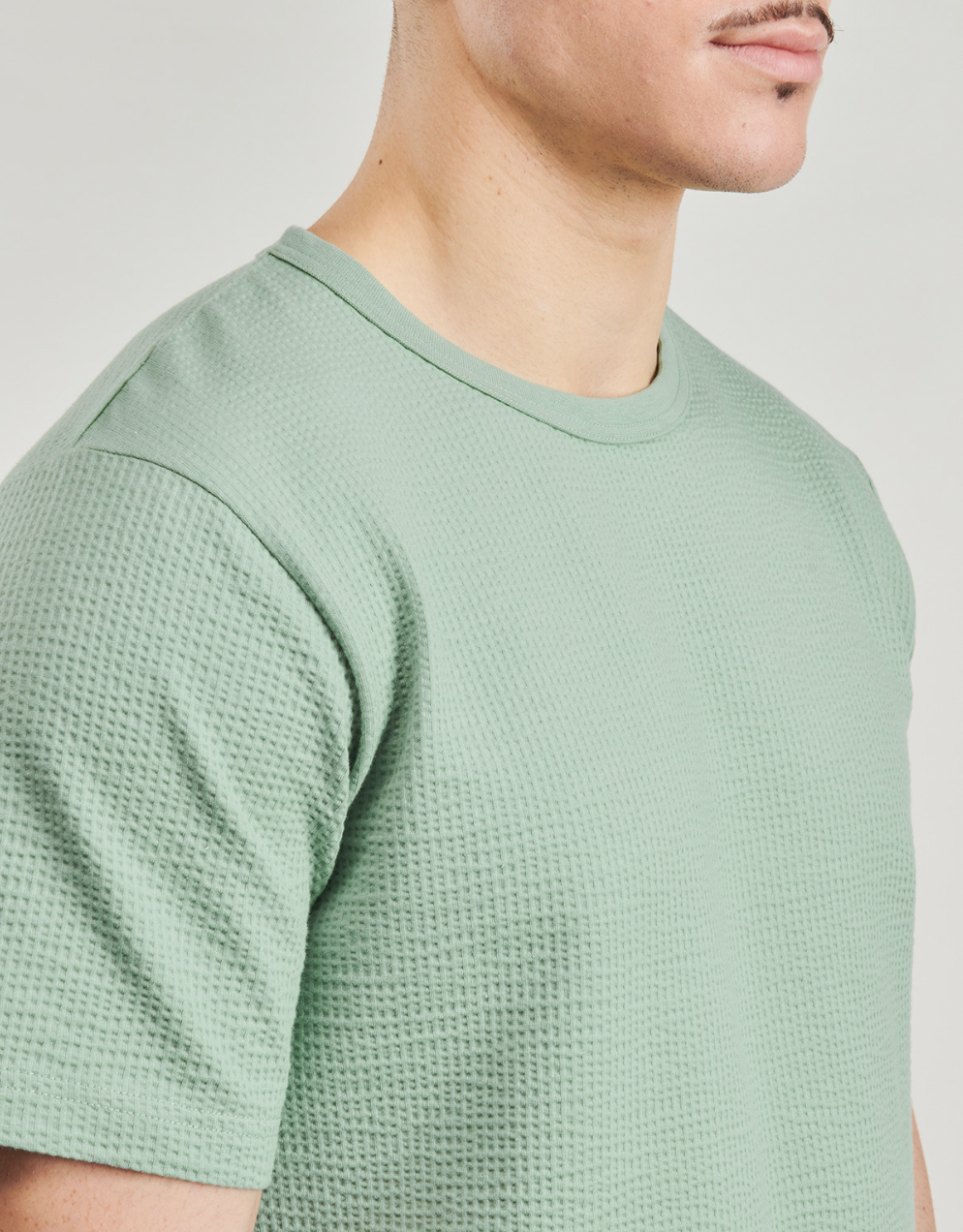 SLHSANDER SEERSUCKER Vert