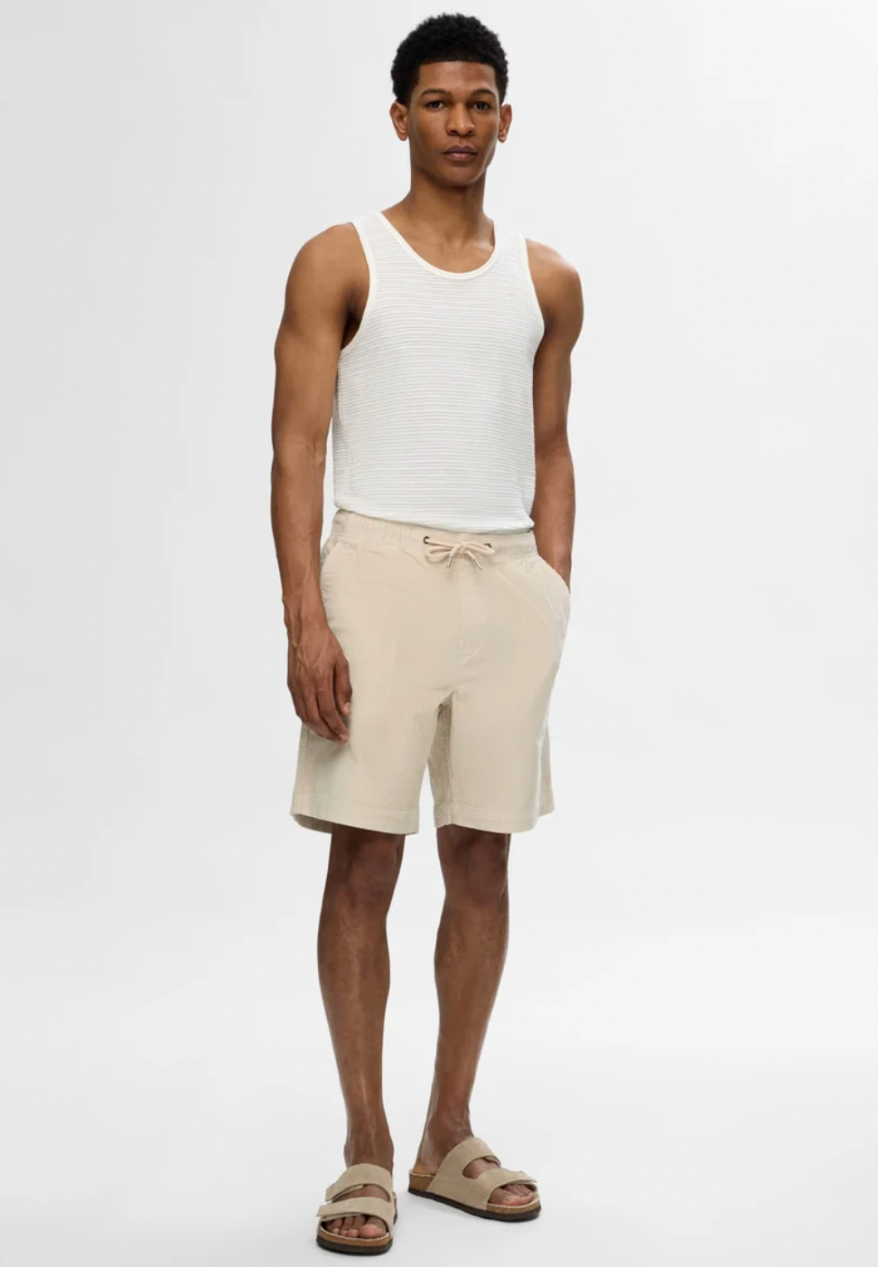 SLHREGULAR JACE - Short - fog