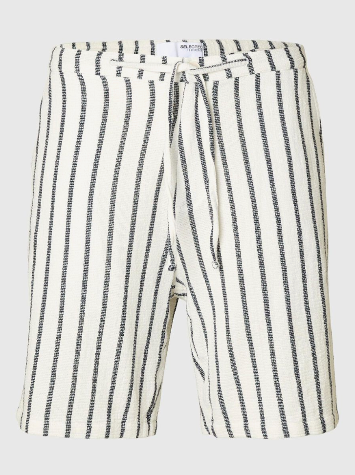 SHORT EN COTON RAYÉ