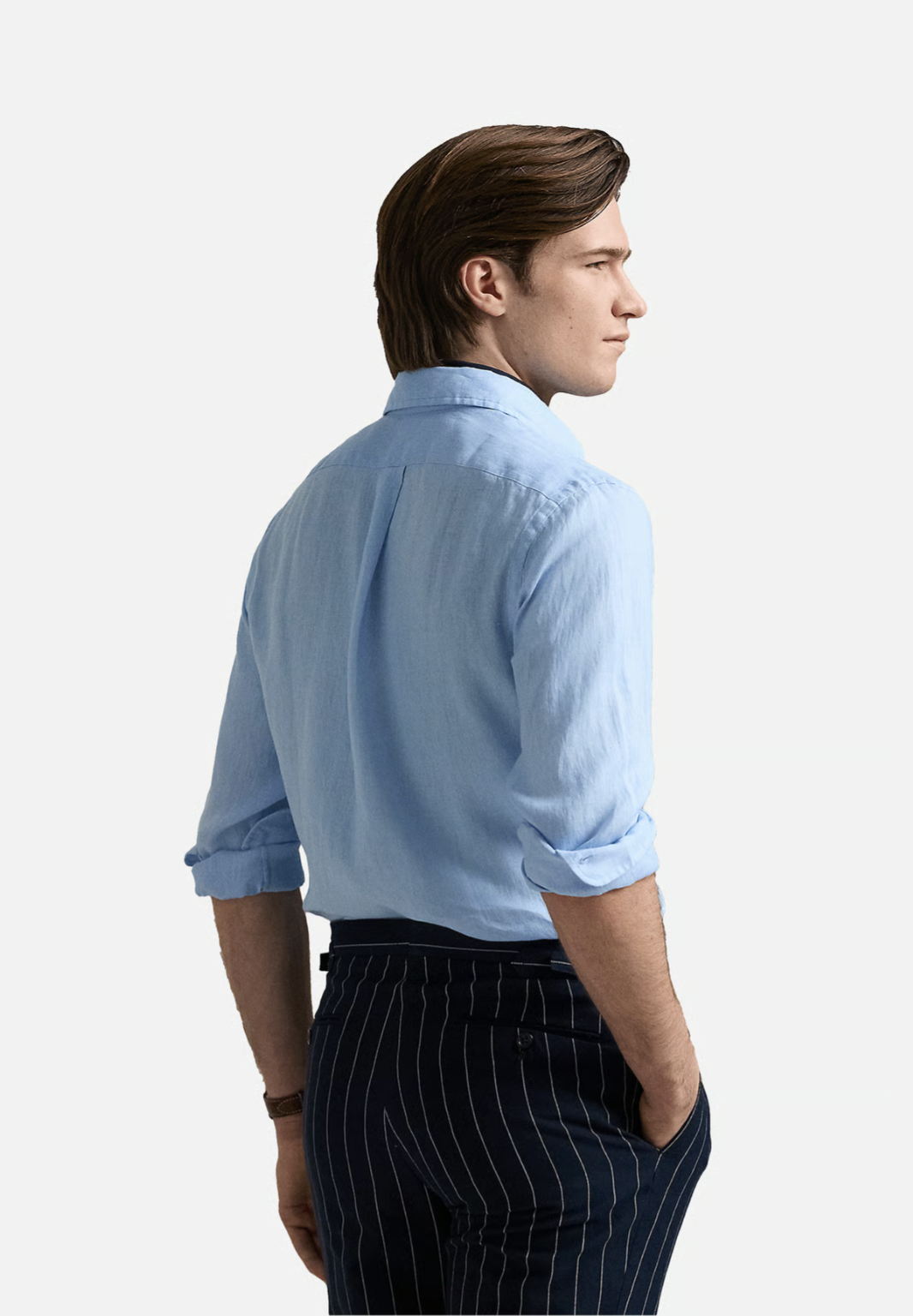 Chemise en lin - Bleu