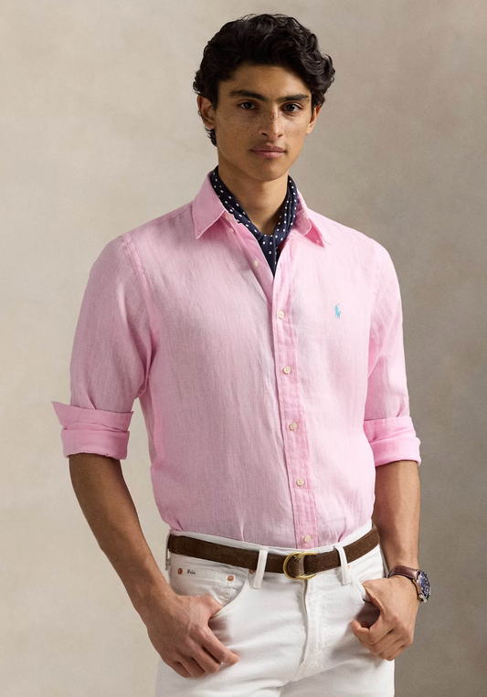 Chemise en lin - Rose