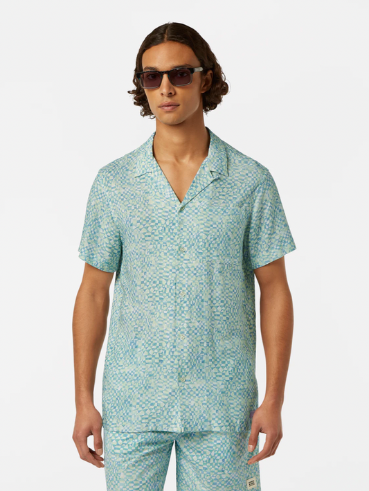 Chemise imprimée à manches courtes