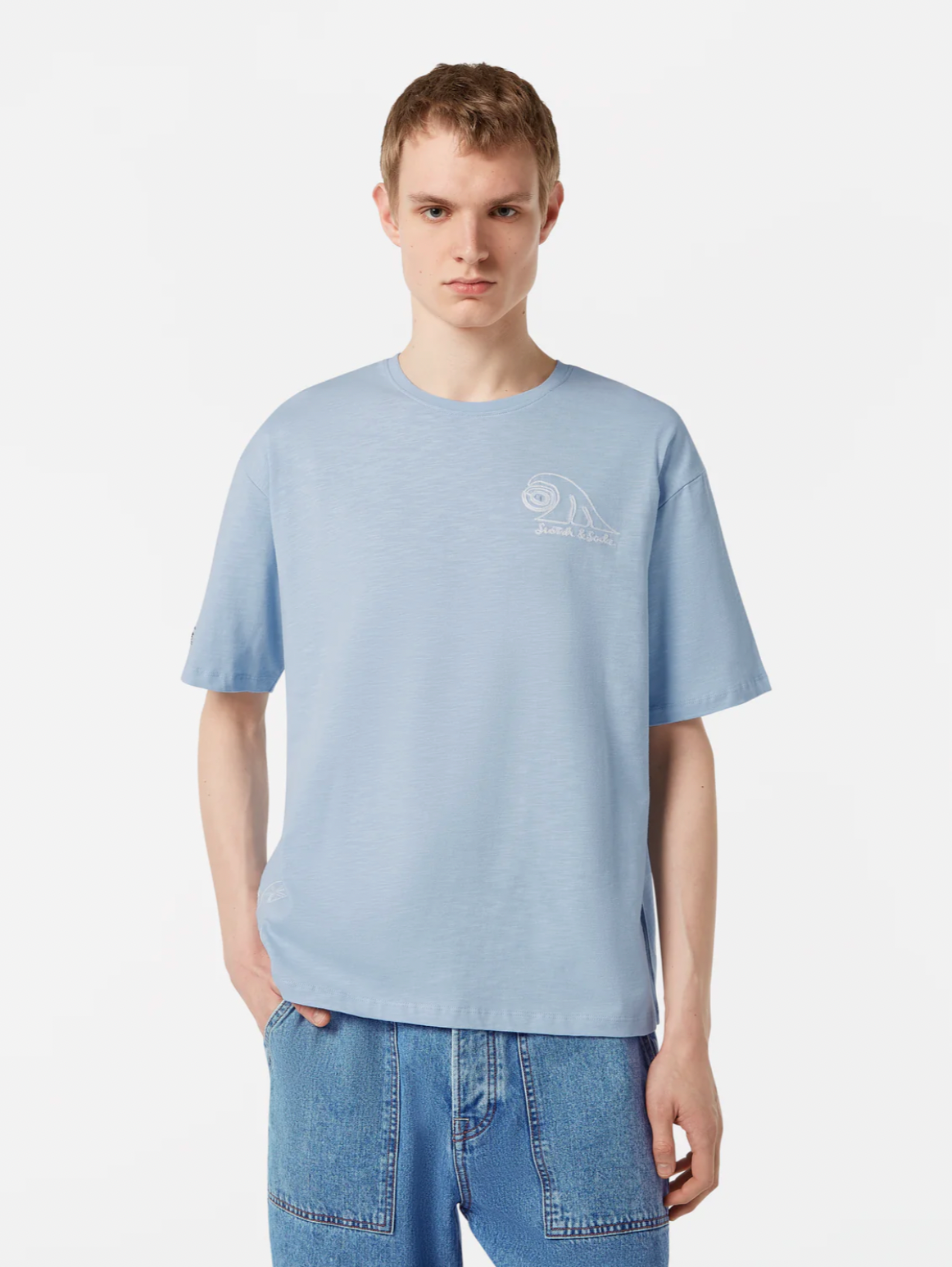T-shirt ample brodé