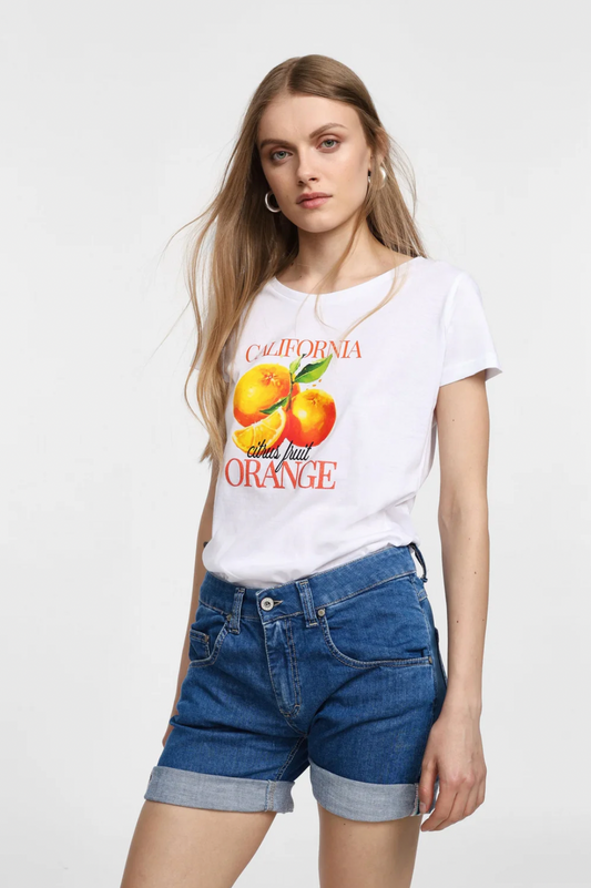 T-shirt « Saint Oranges » en jersey de coton