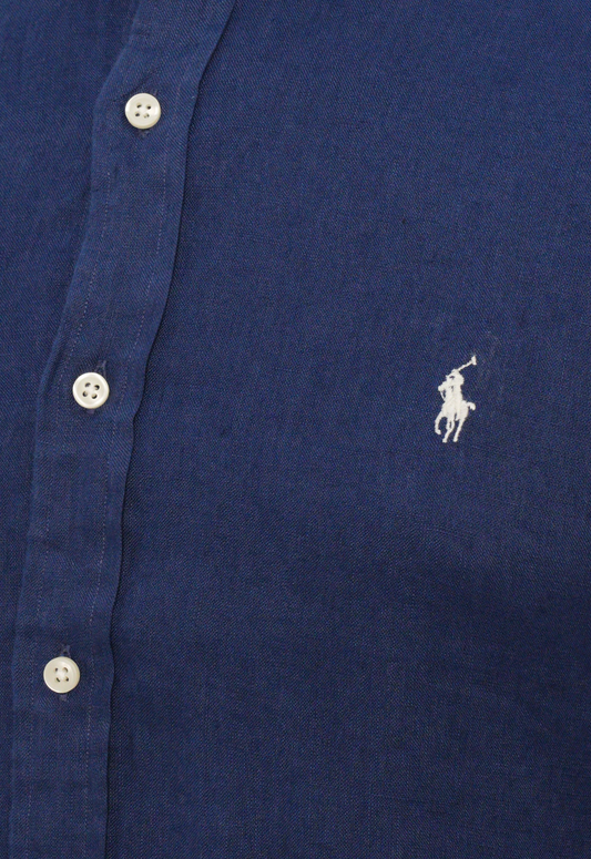 Chemise en lin RALPH LAUREN - SLIM FIT LINEN SHIRT - Chemise - rustic navy