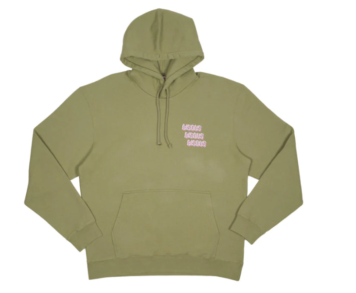 Hoodie X3 Army Green - BISOUS SKATEBOARDS
