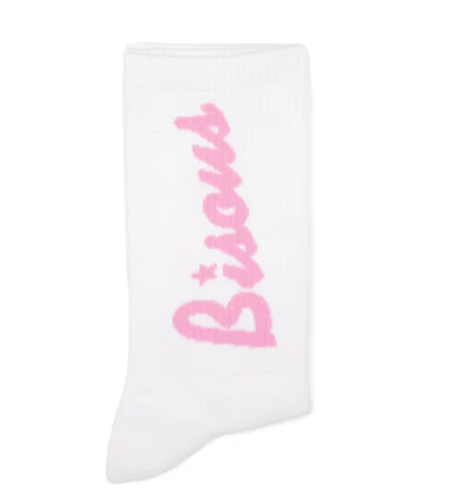 Socks Lounge White/Pink - BISOUS
