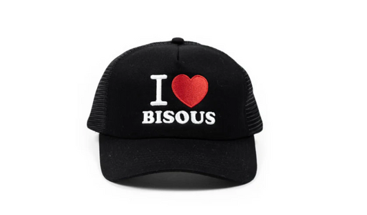 Caps I LOVE BISOUS Black - BISOUS