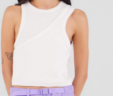 Débardeur asymétrique en jersey Deyna - GERTRUDE