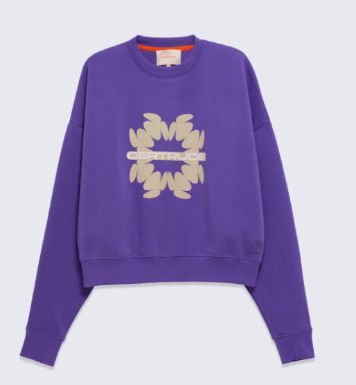 Sweatshirt col rond avec logo printé graphique contrasté Cath Splash - GERTRUDE