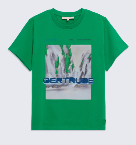 T-shirt en coton avec motif graphique Leopoldine Water - GERTRUDE