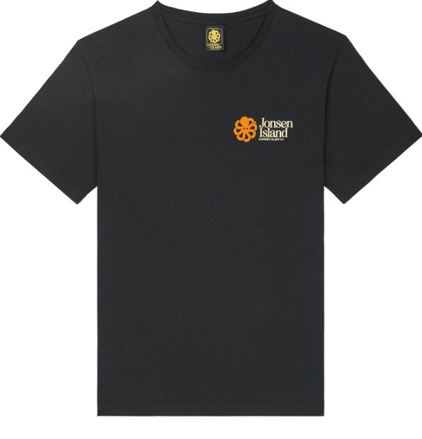 T-SHIRT CLASSIC ORANGE SKISHOP BLACK - JONSEN ISLAND