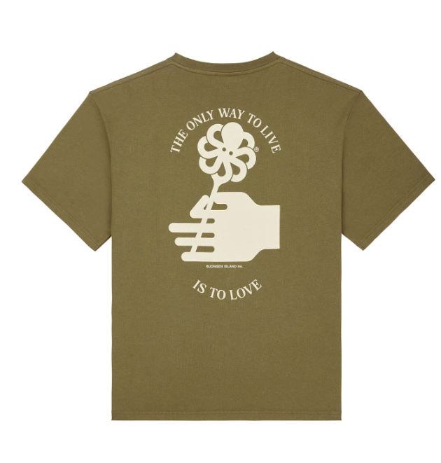 T-SHIRT CONFORT FLOWER LOVE - JONSEN ISLAND