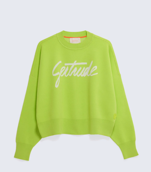 Pull en maille jacquard Nath Script - GERTRUDE