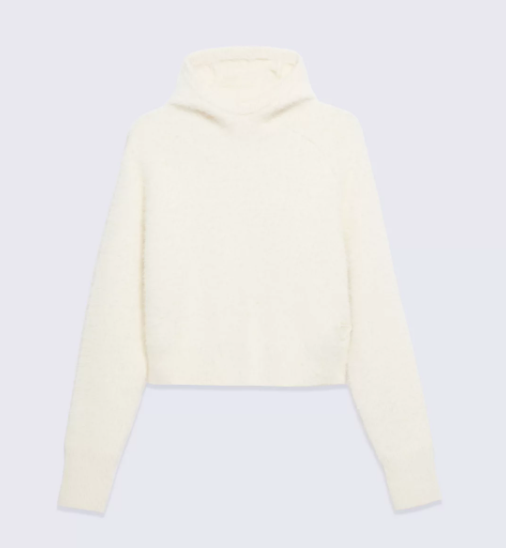 Pull en maille effet duvet avec capuche Antonina - GERTRUDE