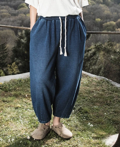 INDIGO BALLOON DARK BLUE - SWEETPANTS