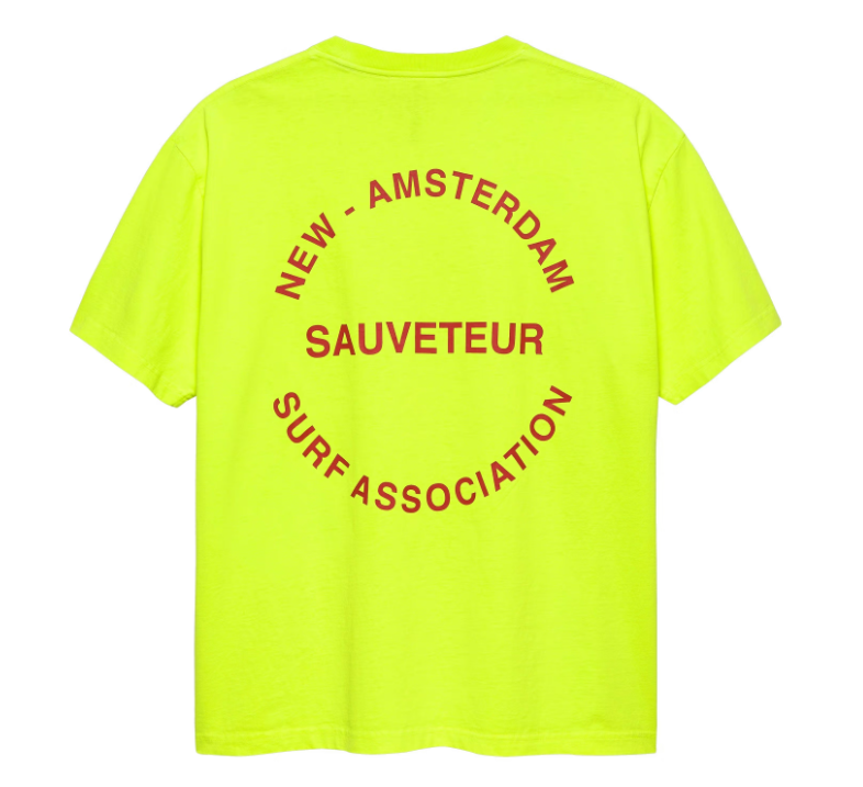 SURF RESCUE TEE SAFETY GREEN - NEW AMSTERDAM