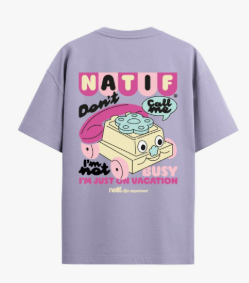 T-SHIRT JUST ON VACATION - NATIF - Duckstore_narbonne