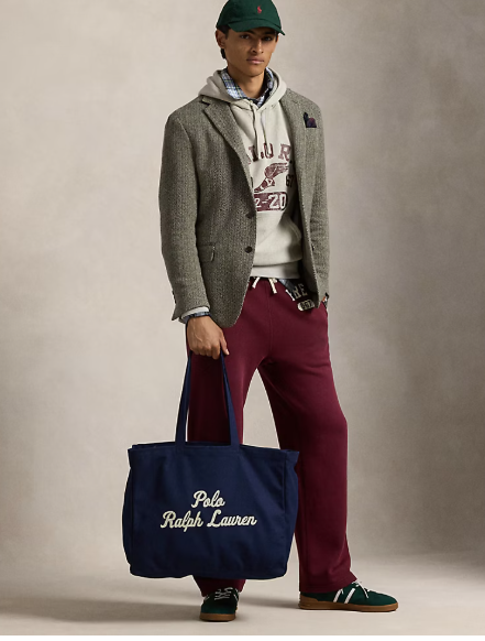 Cabas brodé en toile - Polo Ralph Lauren - Duckstore_narbonne