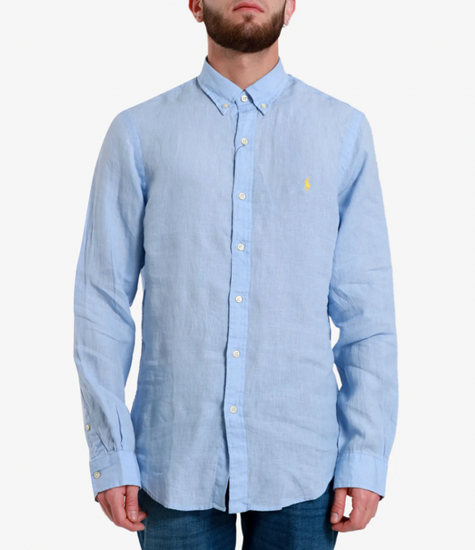 Chemise en lin bleu - RALPH LAUREN