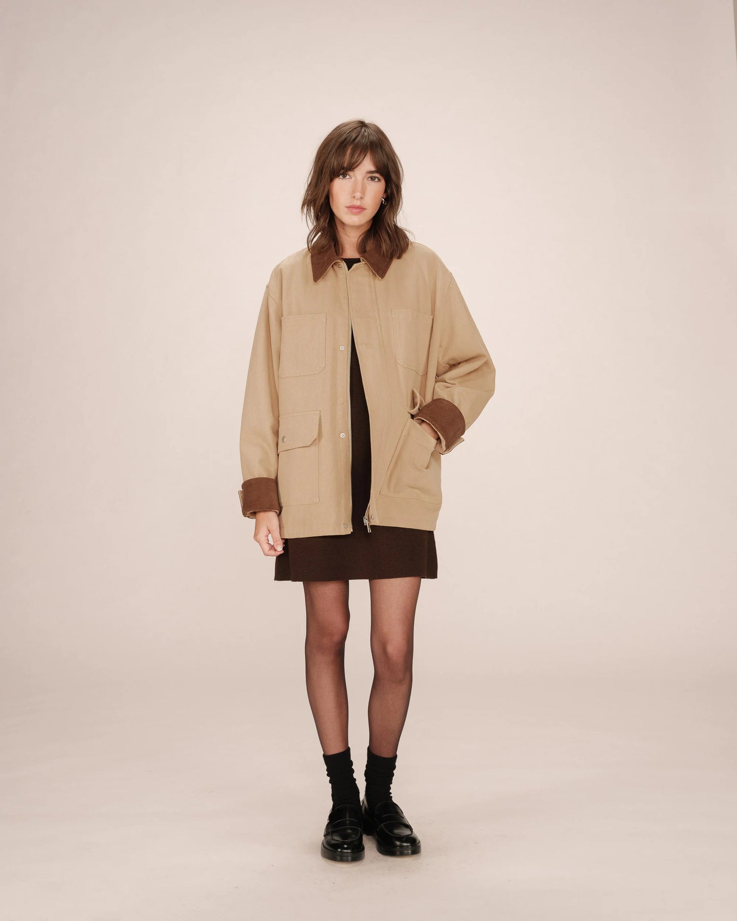 Veste manche longue GRACE & MILA - Sable