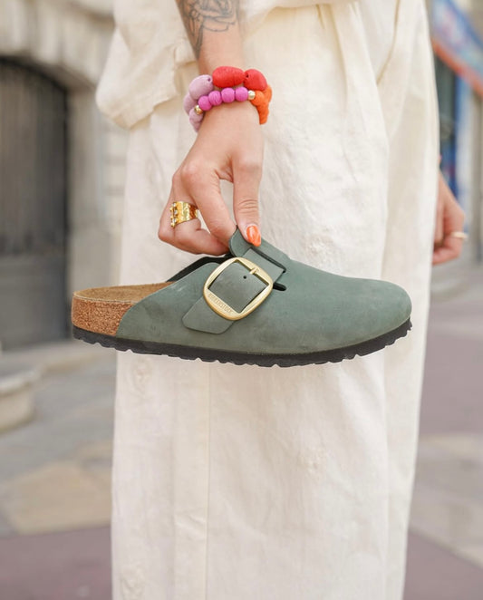 SABOTS BOSTON BIG BUCKLE THYME