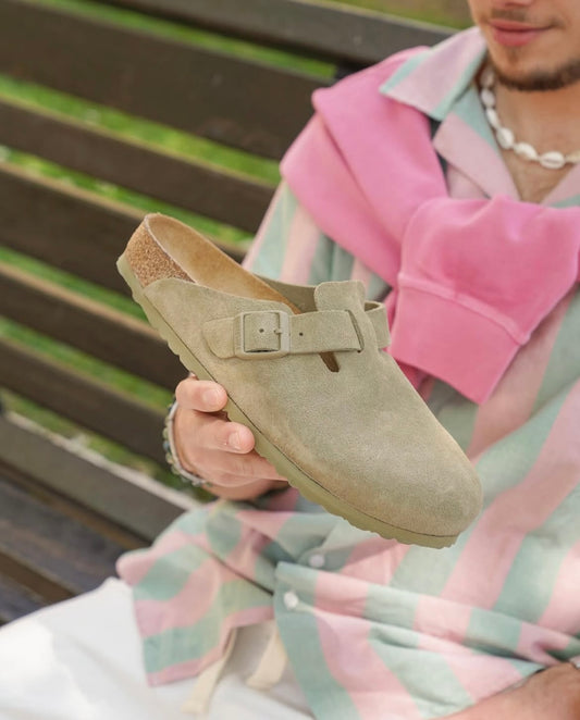 Birkenstock Boston - Faded Khaki - Duckstore_narbonne