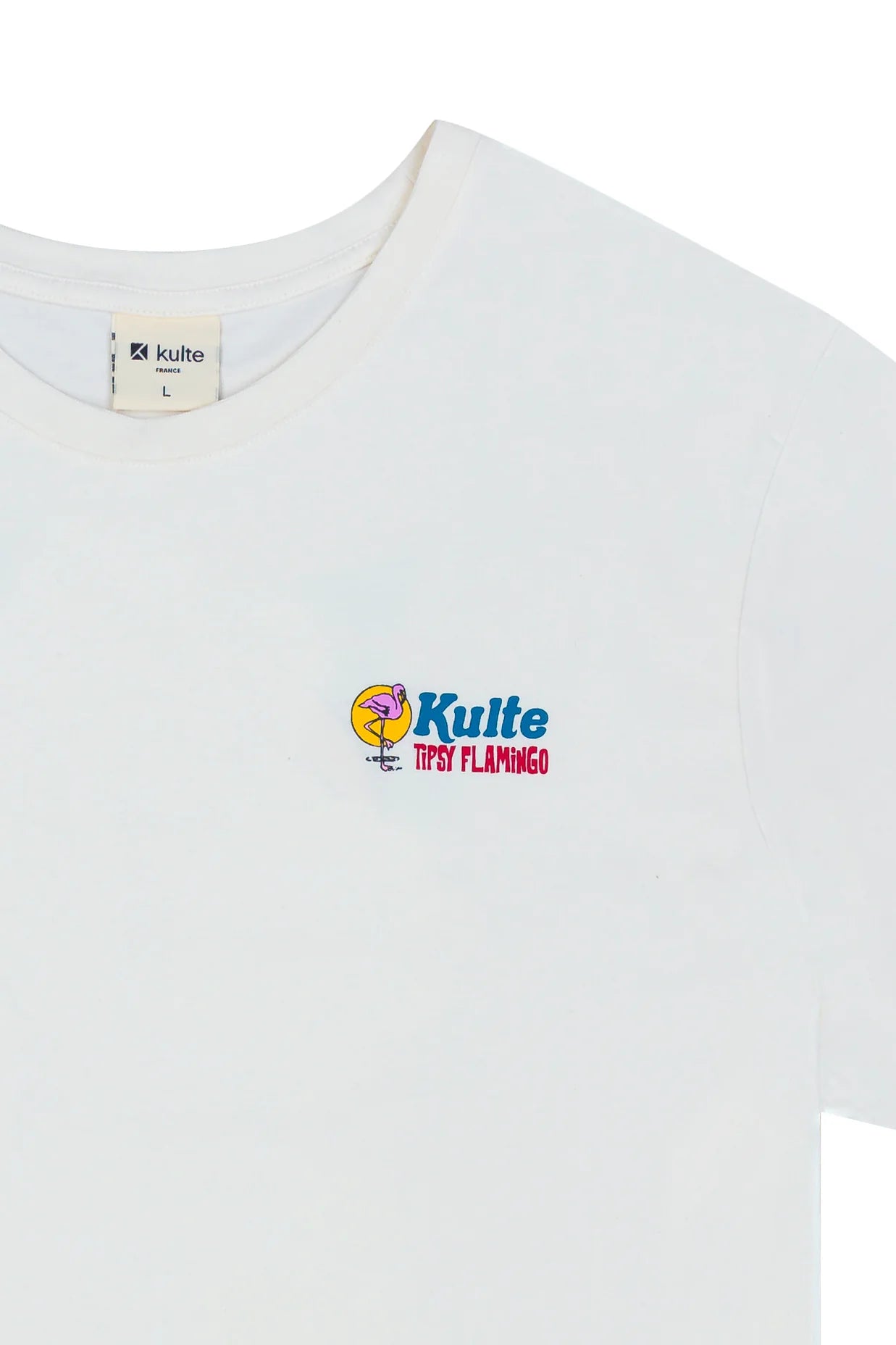 T-SHIRT FLAMINGO OFF WHITE - Duckstore_narbonne