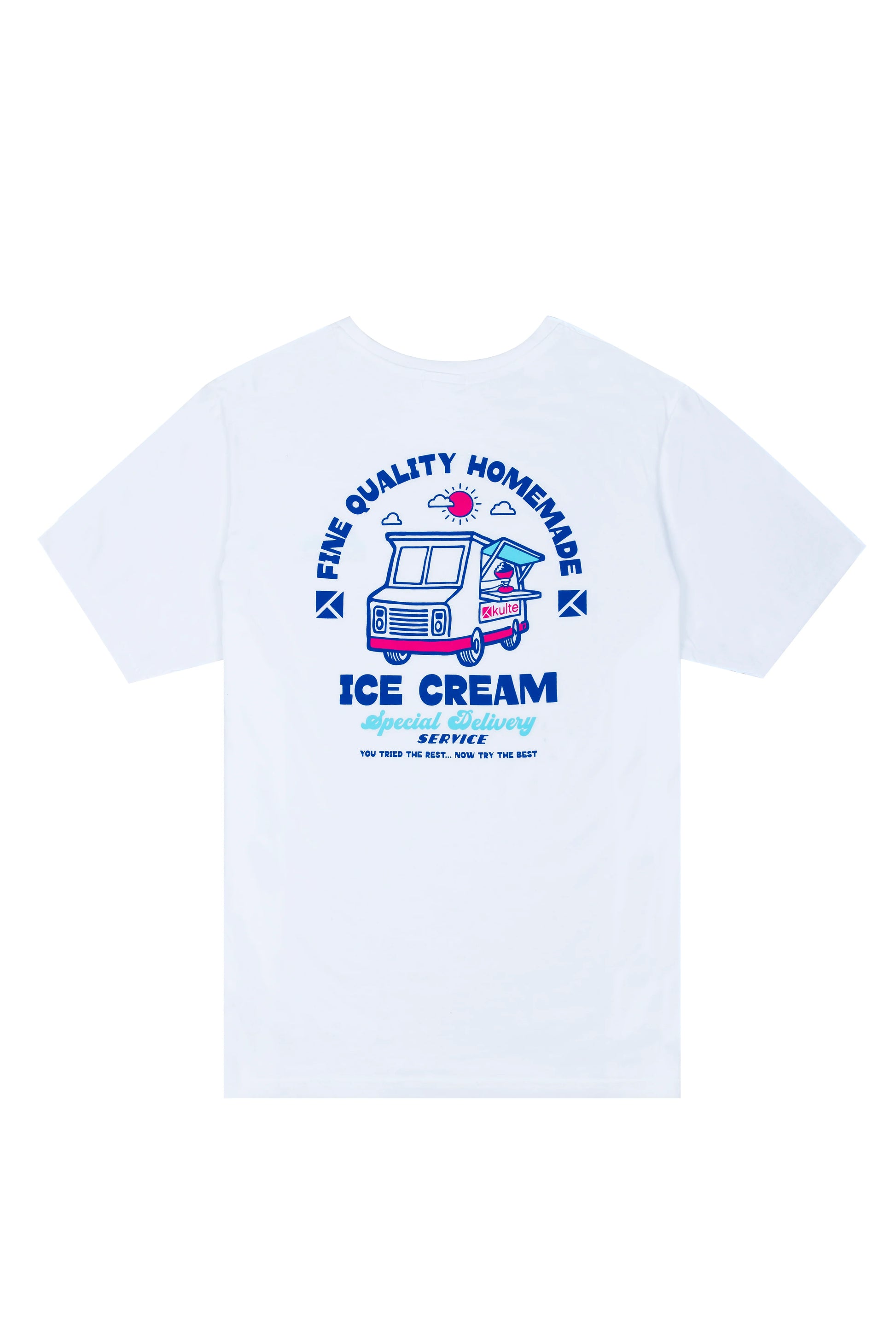 T-SHIRT ICE CREAM BLANC - Duckstore_narbonne