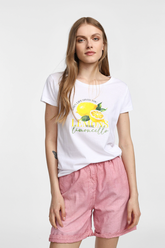 T-shirt imprimé à manches courtes - PLEASE