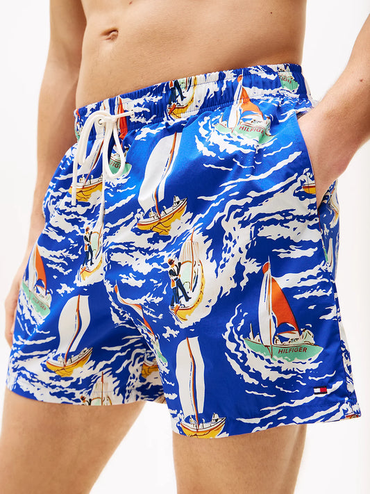 Short de bain mi-long à motif - Duckstore_narbonne