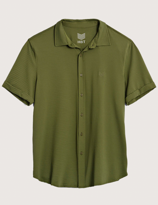 WAFFLE | MARCELLO CHEMISE VERT KAKI - HBT
