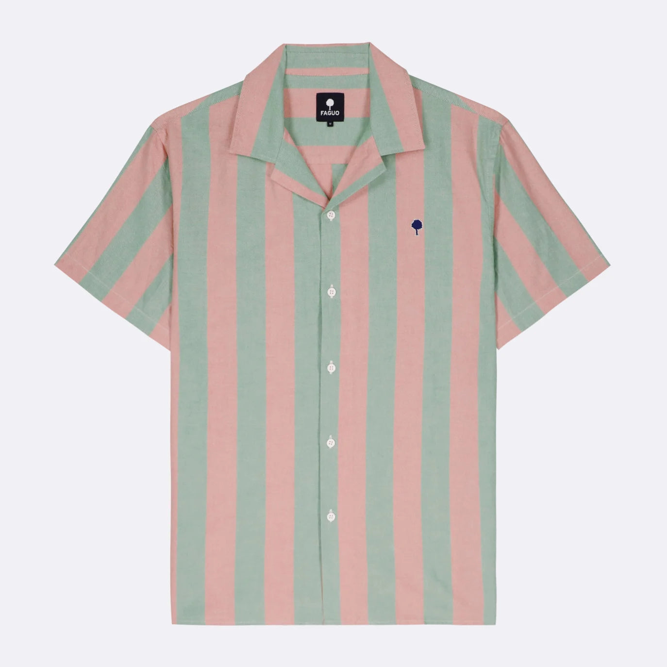 Chemise rose & vertes à rayures - Duckstore_narbonne
