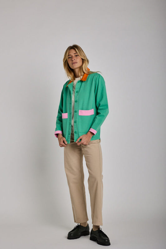 Veste en Jean GRAINE - Verte