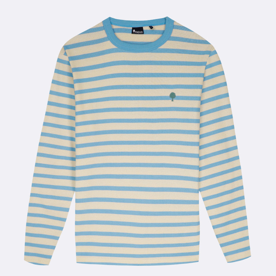 Marinière blanche & bleu ciel - Duckstore_narbonne