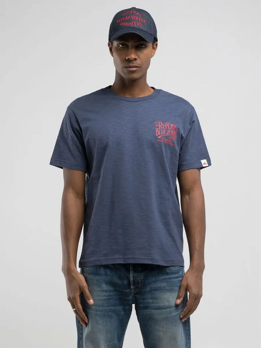 T-SHIRT EN JERSEY FLAMMÉ - Duckstore_narbonne