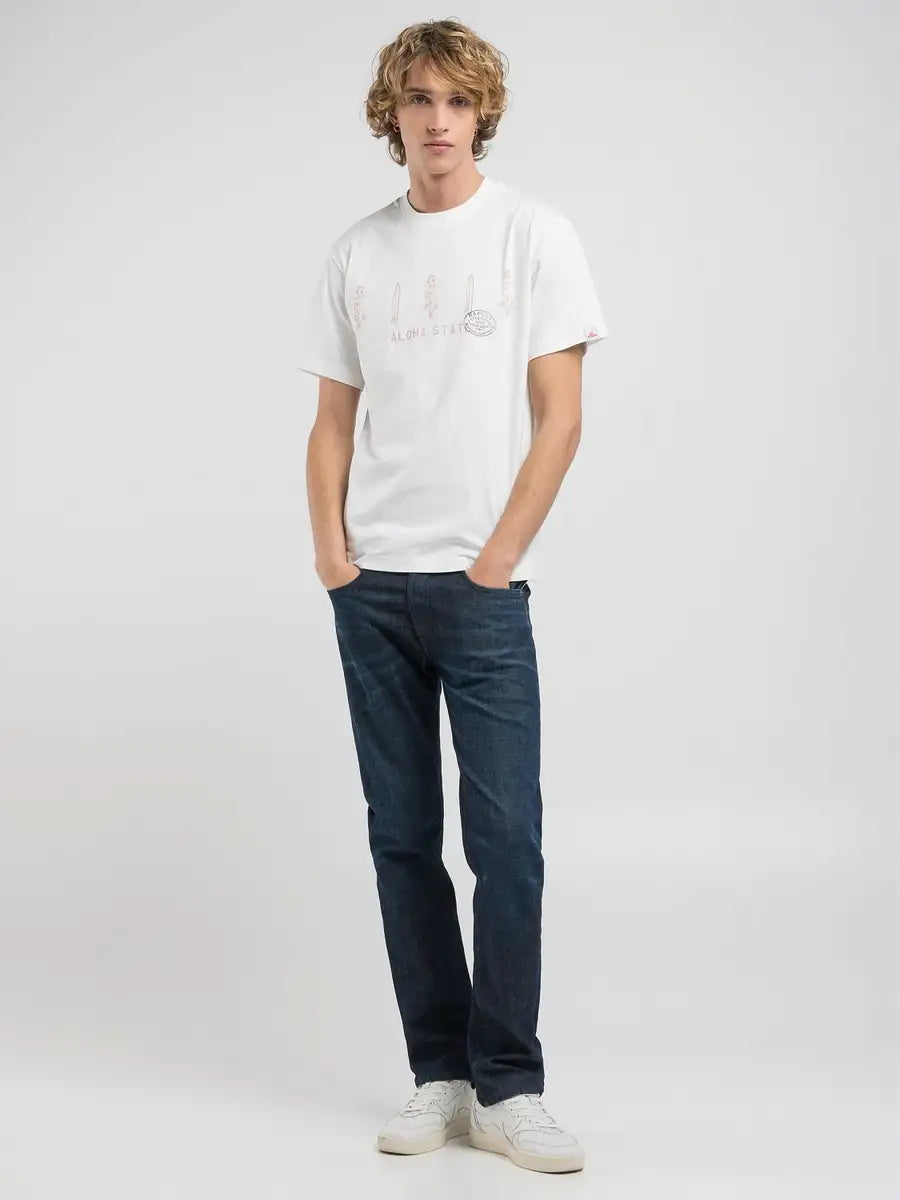 T-SHIRT À IMPRIMÉ ÉTAT D'ALOHA