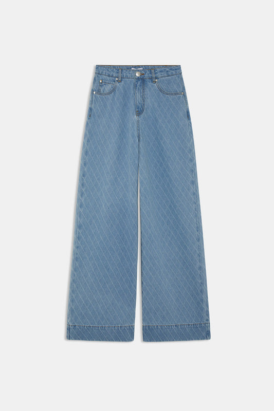 Reino Jean taille haute jacquard - Duckstore_narbonne