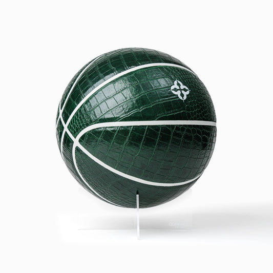 Croco Basketball (alligator) en vert alligator - Duckstore_narbonne
