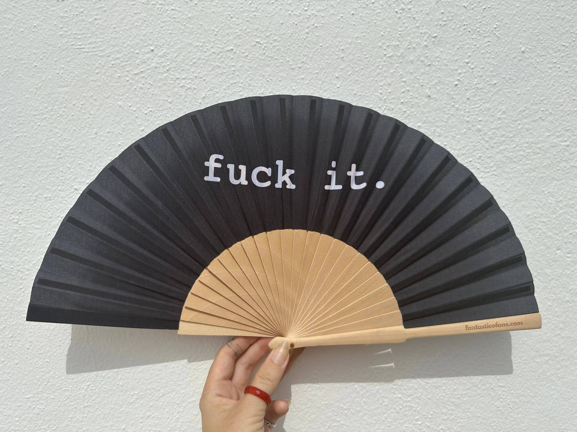 Éventail fantaisie 23 cm « Fuck it » - Duckstore_narbonne