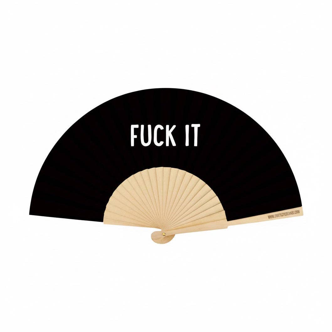 Éventail fantaisie 23 cm « Fuck it » - Duckstore_narbonne