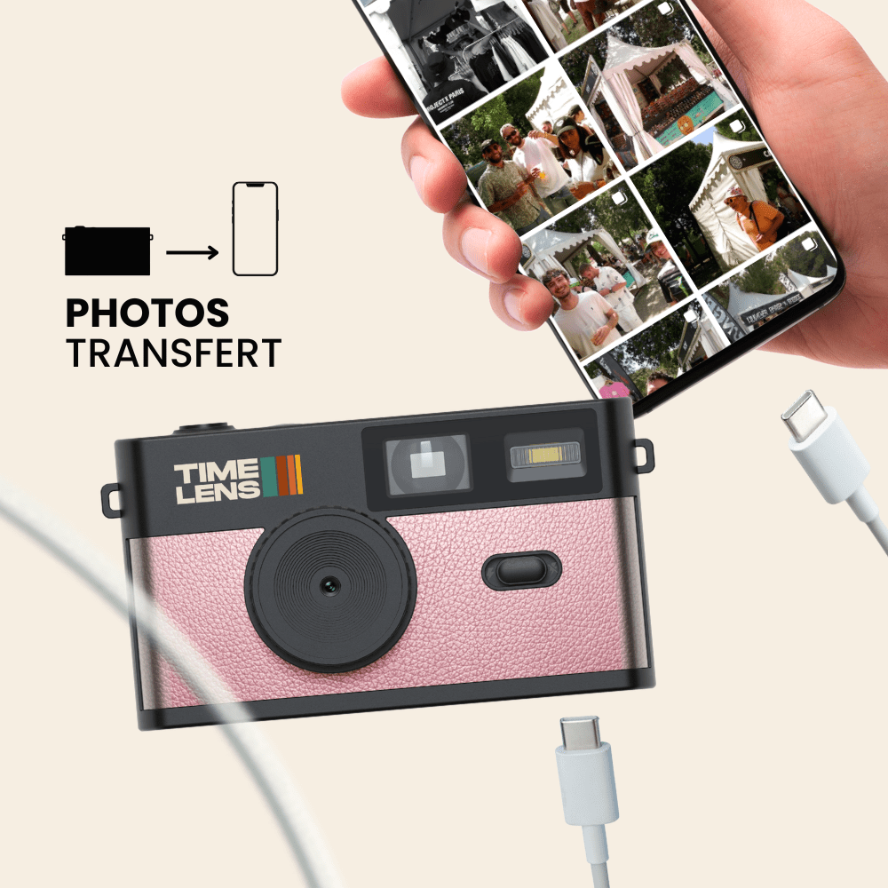 Appareil photo TimeLens® POP EDITION 80's PINK GOLD - Duckstore_narbonne