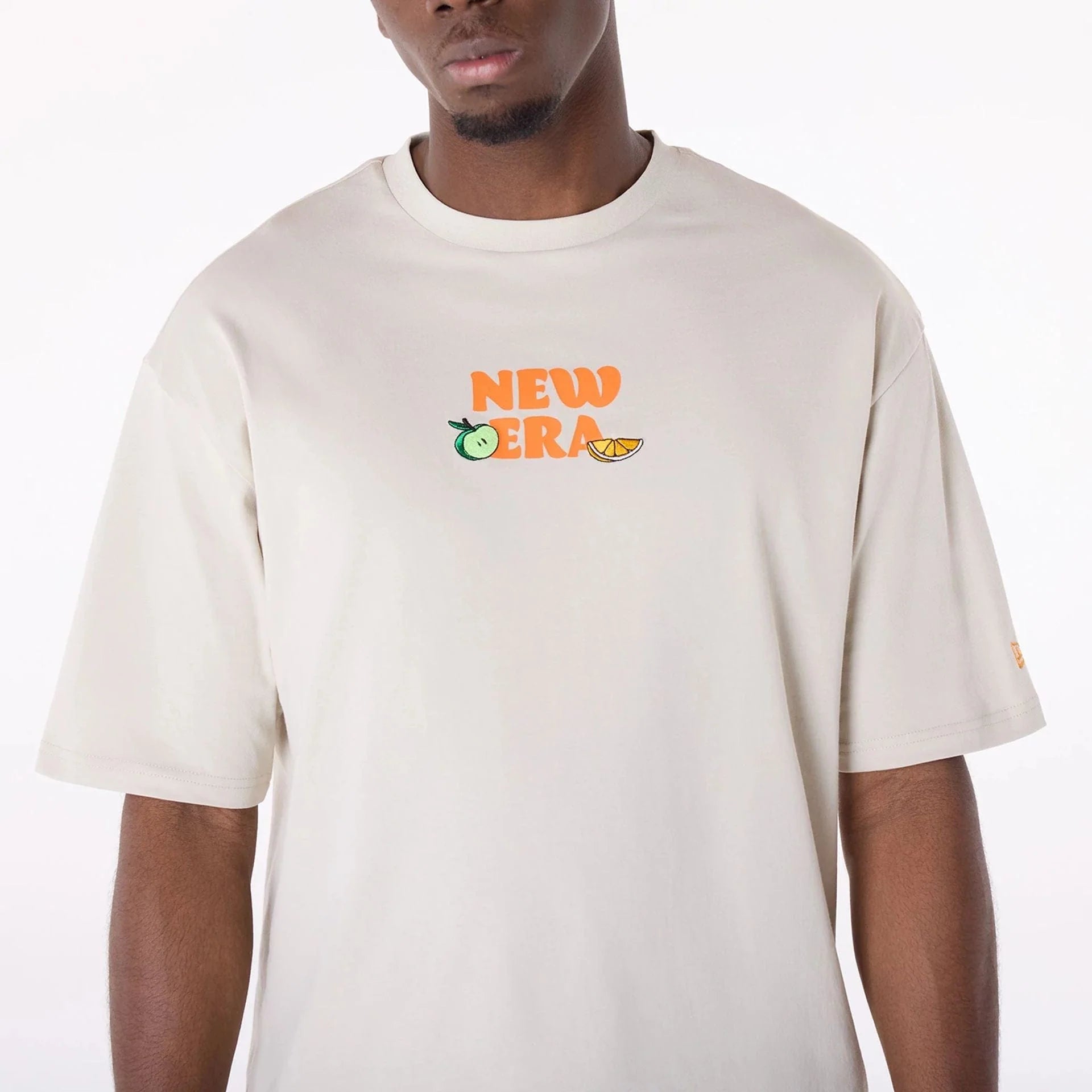 T-shirt Oversize New Era Drink Graphic Crème - Duckstore_narbonne