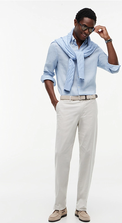 Chemise coupe standard en lin - Tommy Hilfiger - Duckstore_narbonne