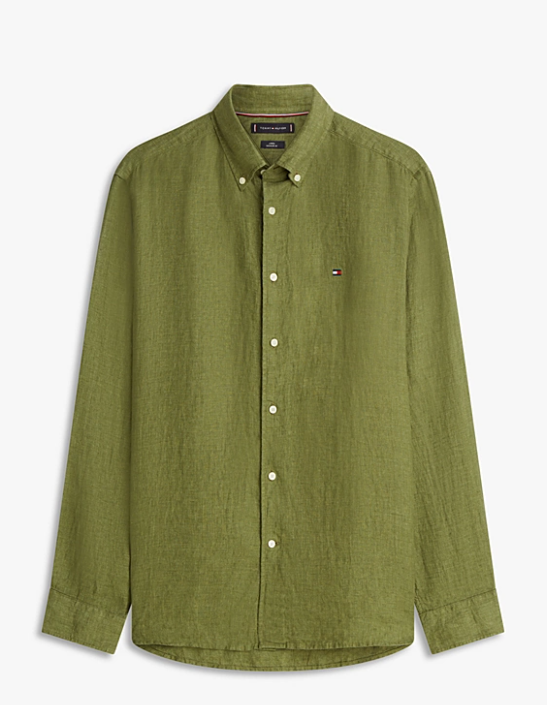 Chemise coupe standard en lin - Tommy Hilfiger - Duckstore_narbonne