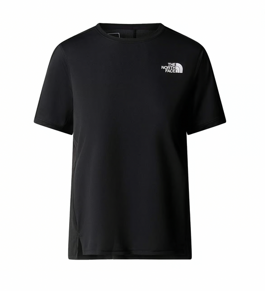 T-shirt The North Face Sunriser manche courte noir pur logo blanc femme